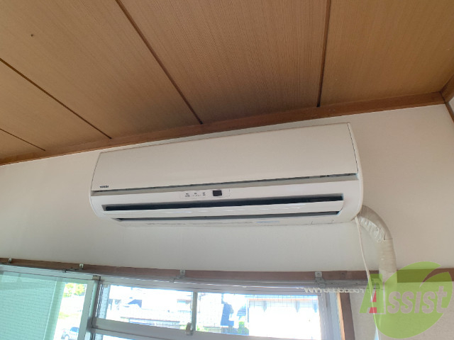 その他設備　エアコンがありました。温度管理もできそうですね。