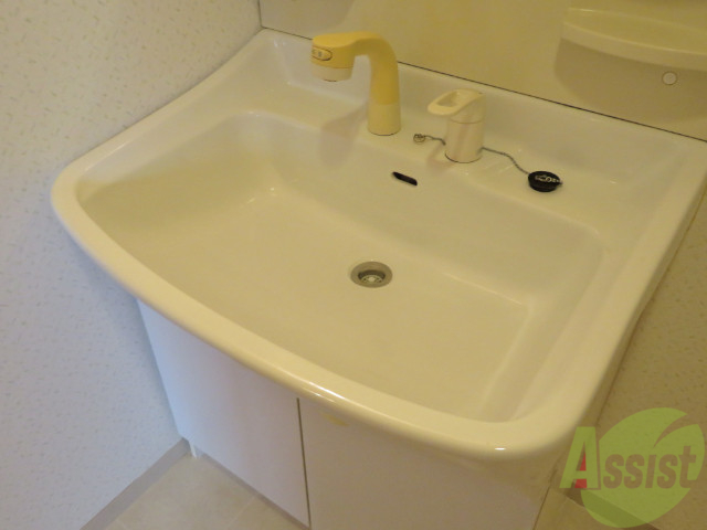 洗面設備　シャンプードレッサー。身支度はここでばっちり。