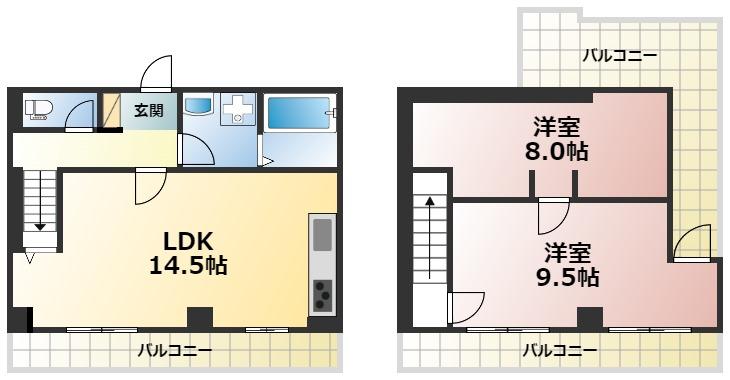 Villa Maria（高徳町）の間取り