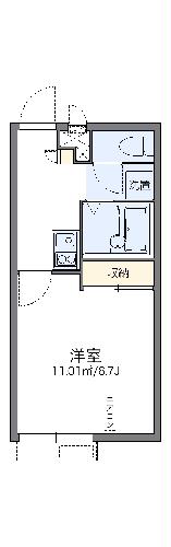 レオパレスメゾンエスエスの間取り