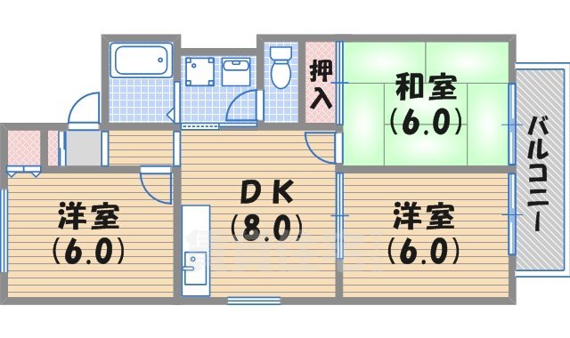 プリシェール上甲子園の間取り