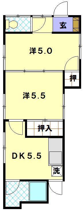 椎の木アパートの間取り