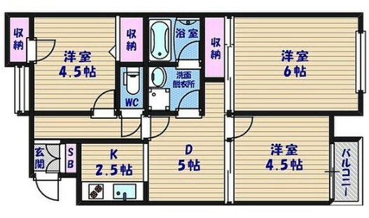 ラパンジール住吉公園の間取り