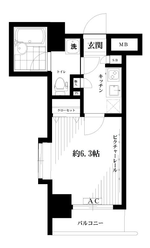 パレステュディオ銀座の間取り