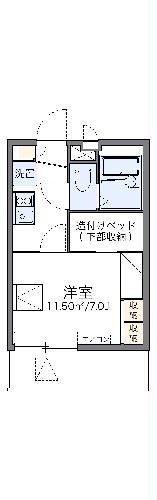 レオパレスリモーネIIIの間取り