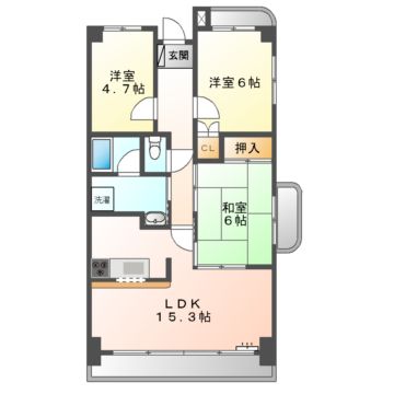 マーブル参番館の間取り