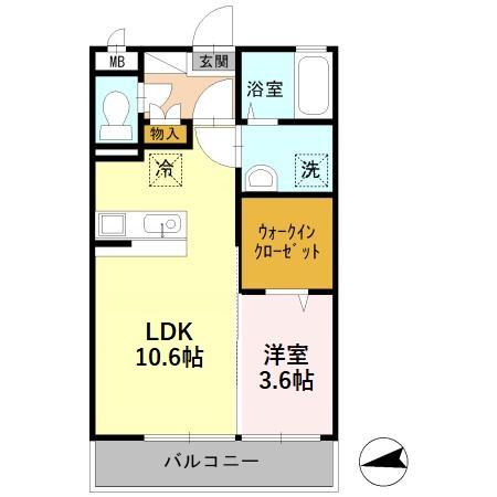 D-Room下奥井の間取り