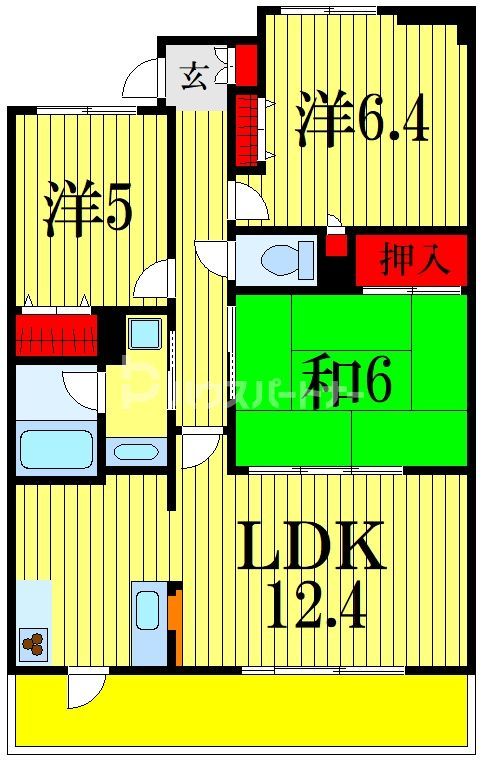 【ラ・フォレ23の間取り】