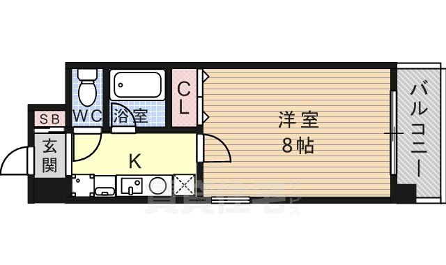 名古屋市昭和区菊園町のマンションの間取り