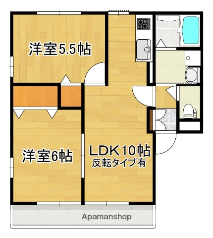 シェル大津　Ａの間取り