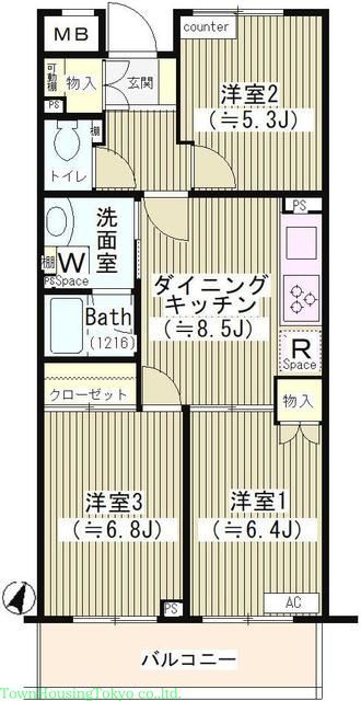 【第２ゼルコーバ烏山の間取り】