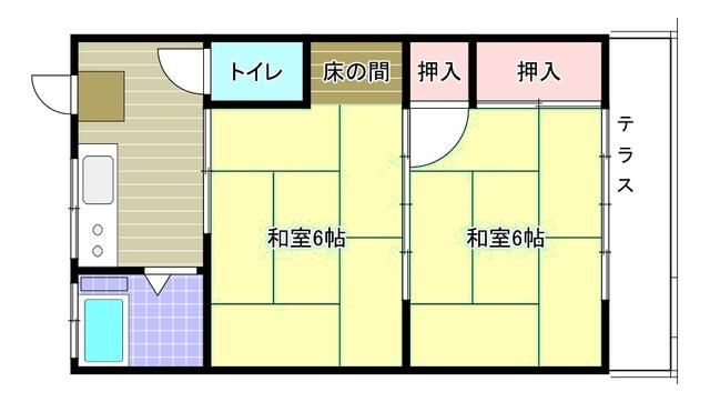 【大和市上和田のアパートの間取り】