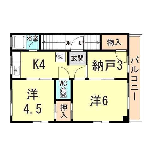 木下マンションの間取り