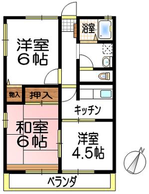 カナヤマハイツの間取り