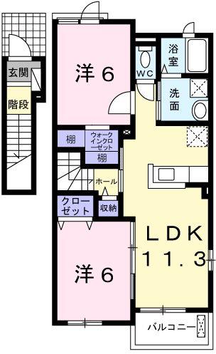 プランドールIIの間取り