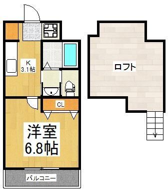 小平市鈴木町のマンションの間取り