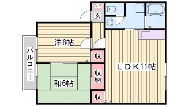 リヴェール大村の間取り