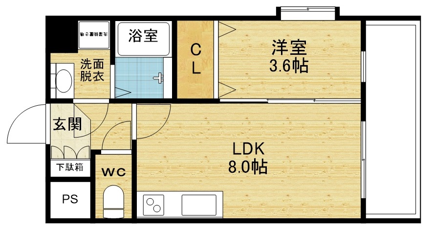 ベルヴェーレ新大阪の間取り