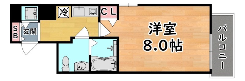 神戸市東灘区住吉宮町のマンションの間取り