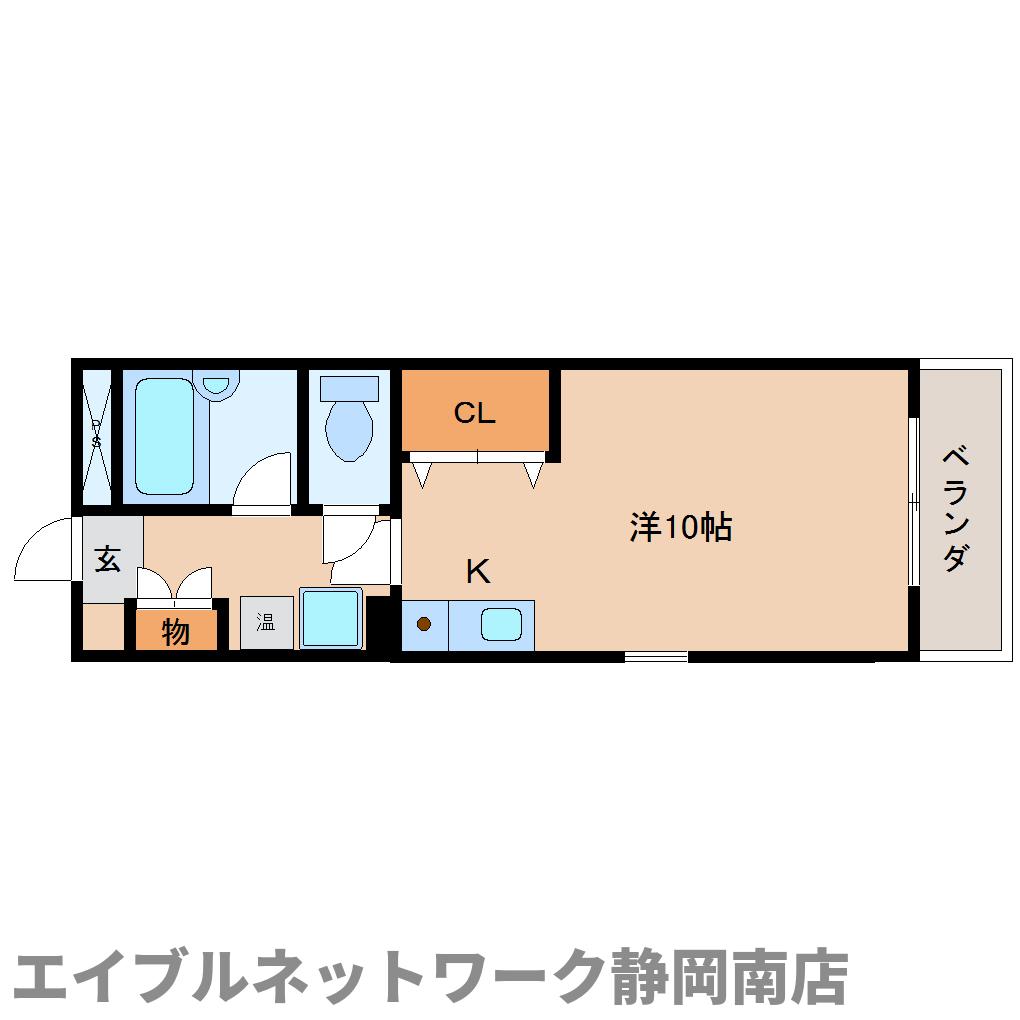 【静岡市駿河区大谷のマンションの間取り】