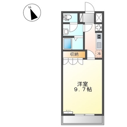 東温市北方のアパートの間取り