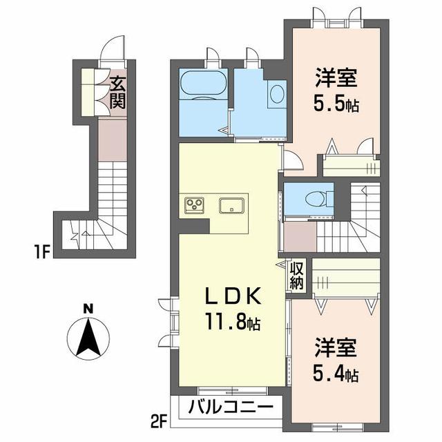 アトリエール北井門の間取り