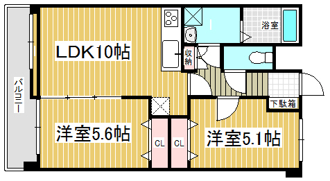 Ｊ-スクエアの間取り