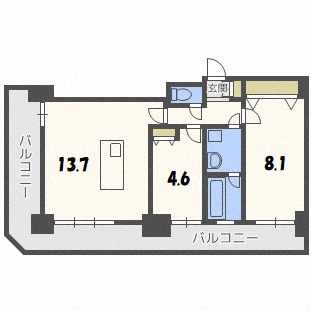 グランドタワー札幌の間取り