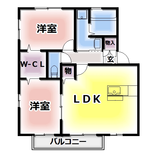 オリーベンハウス高辺の間取り