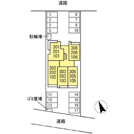 【豊橋市柱二番町のアパートのその他】