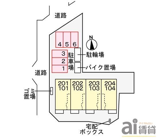 【所沢市大字上安松のアパートのその他共有部分】