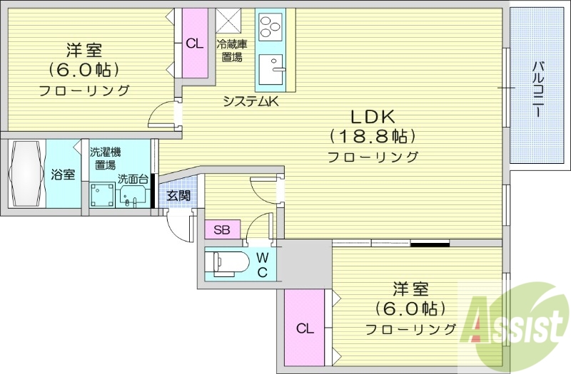 Esperanzaの間取り