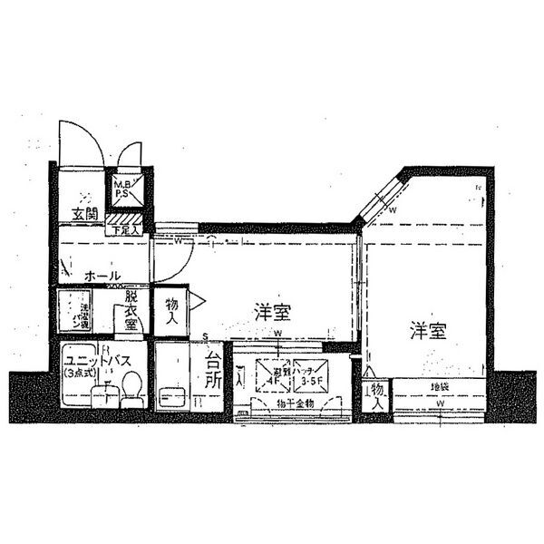 ライオンズマンション上六第三の間取り