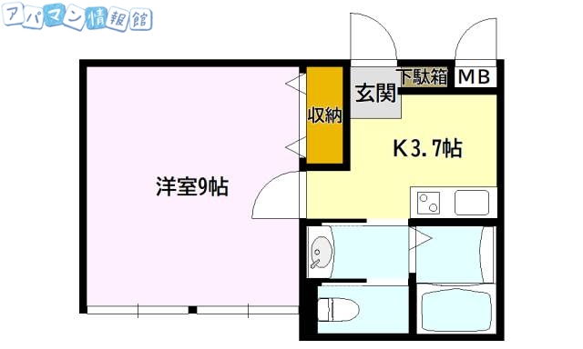 メゾン・ド・モラン東大畑の間取り