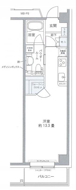 江東区豊洲のマンションの間取り