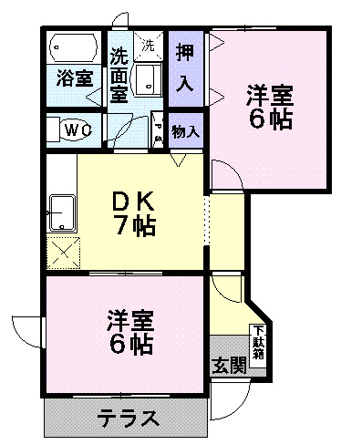 オランダ村Ｄの間取り