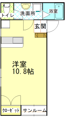 アンソレイユYOKOTEIIの間取り