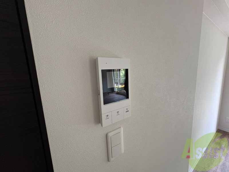 セキュリティ　インターホンです。オートロック付きで安心のマンションです。