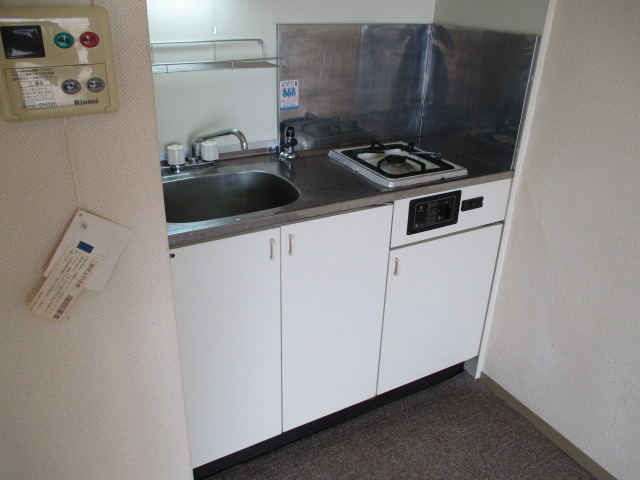 キッチン　1口ガスコンロ設置済みです