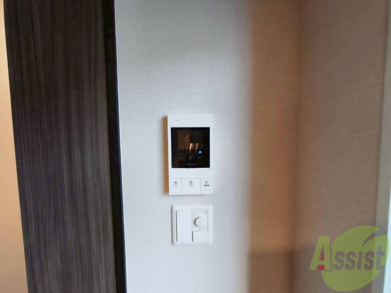 セキュリティ　インターホンです。オートロック付きで安心のマンションです。