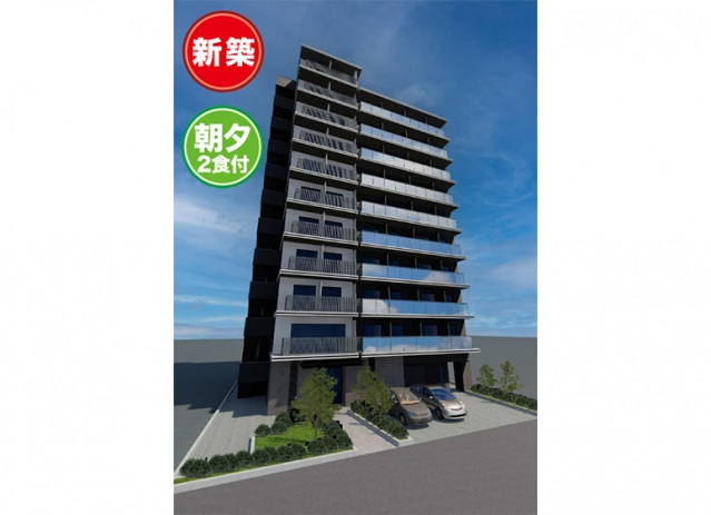 建物外観　完成予想図（仮称：UniLife向ヶ丘遊園学生会館）