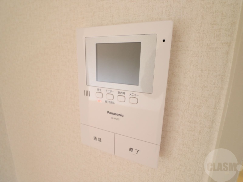 セキュリティ　モニター付きインターフォンで安心です