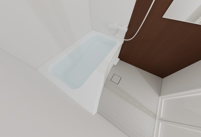 バス・シャワールーム　完成パース