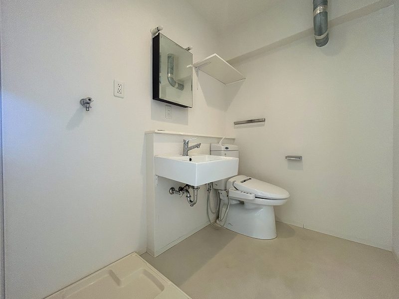 洗面設備　コンパクトな洗面