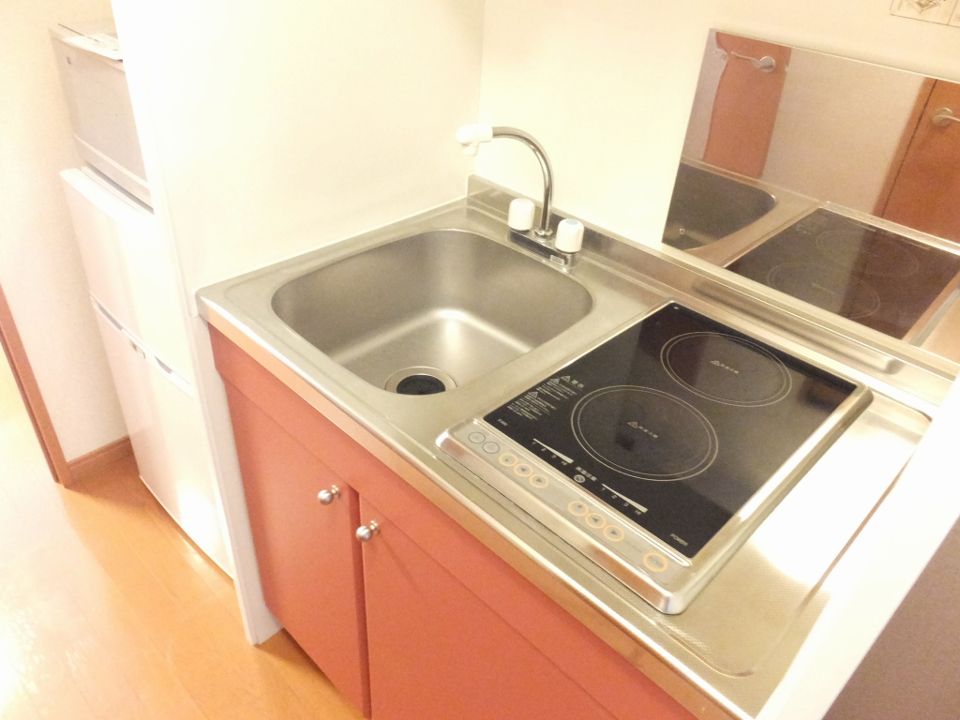 キッチン　２口コンロのラジエントヒーターです。