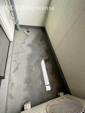 バルコニー　外からの目が気にならないバルコニーで洗濯物が干せます