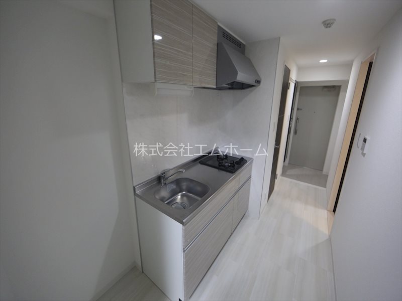 キッチン　システムキッチン（ガス2口）冷蔵庫レンジ等用意できます