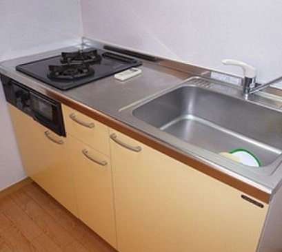 キッチン　★使いやすい二口コンロ、システムキッチン★