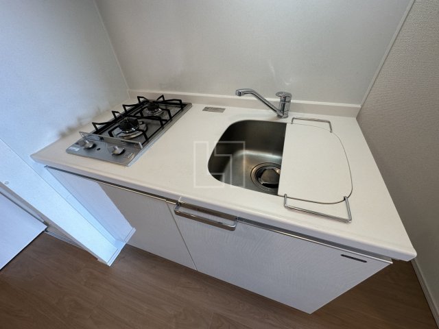 キッチン　レオンコンフォート阿波座西　2口ガスシステムキッチン