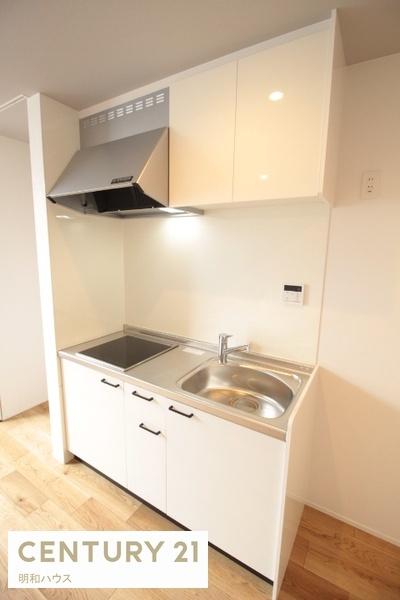 キッチン　2口IHコンロのキッチン